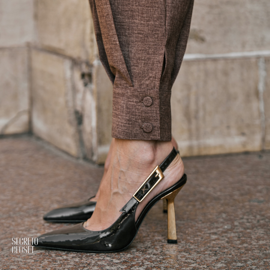 Calça Cenoura Manuela Marrom