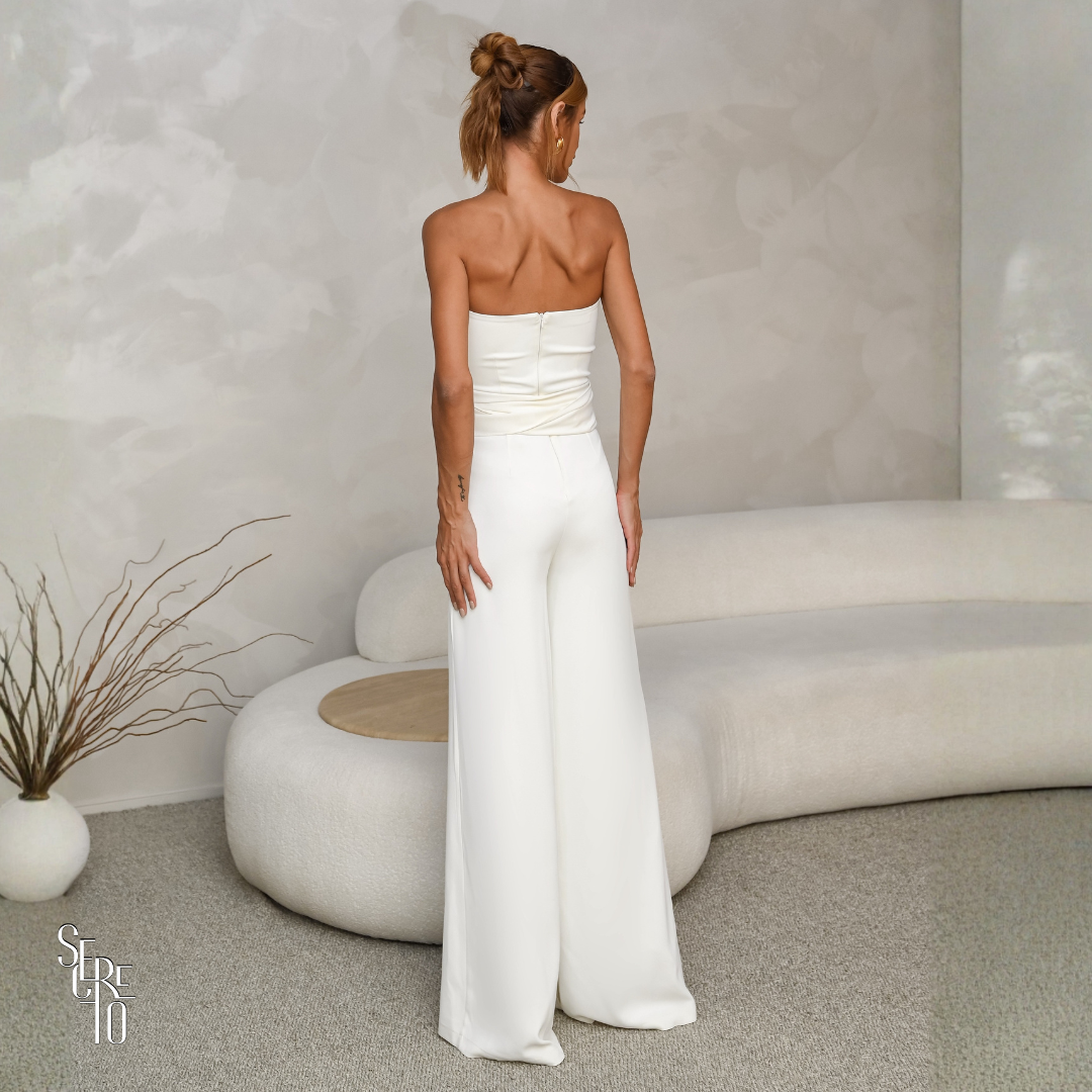 Macacão Multiformas Alessa Off White
