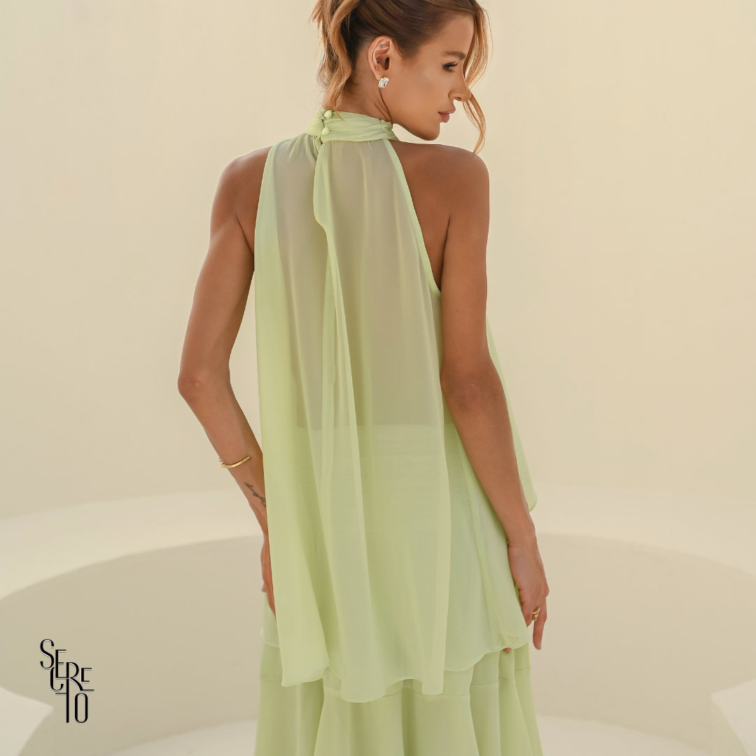 Conjunto Babado Odette Verde