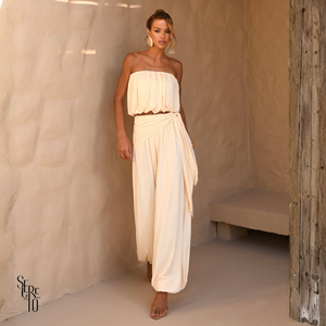 Conjunto Blusê e Calça Aladin Roberta Manteiga