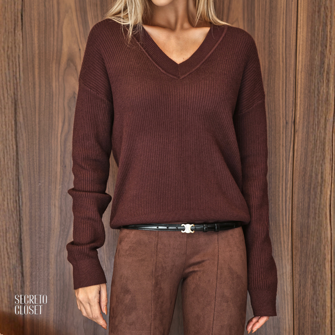 Blusa Interno Fluffy Frieda Café