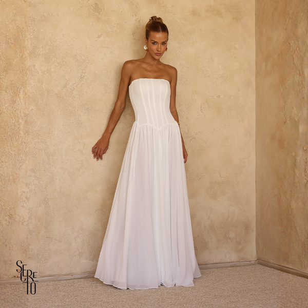 Vestido Barbatana Erica Branco