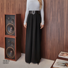 Calça Pregas Frontal Evie Preto