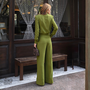 Conjunto Alfaiataria Alessia Verde Oliva