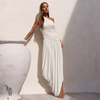 Vestido Longo Assimétrica Esther Branco