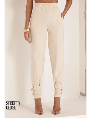 Conjunto Blusa e Calça Montaria Grasi Areia