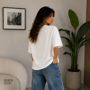 T-shirt Urso Pamella Branco