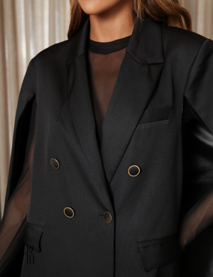 Conjunto Blazer e Calça Alfaiataria Giovanna Preto