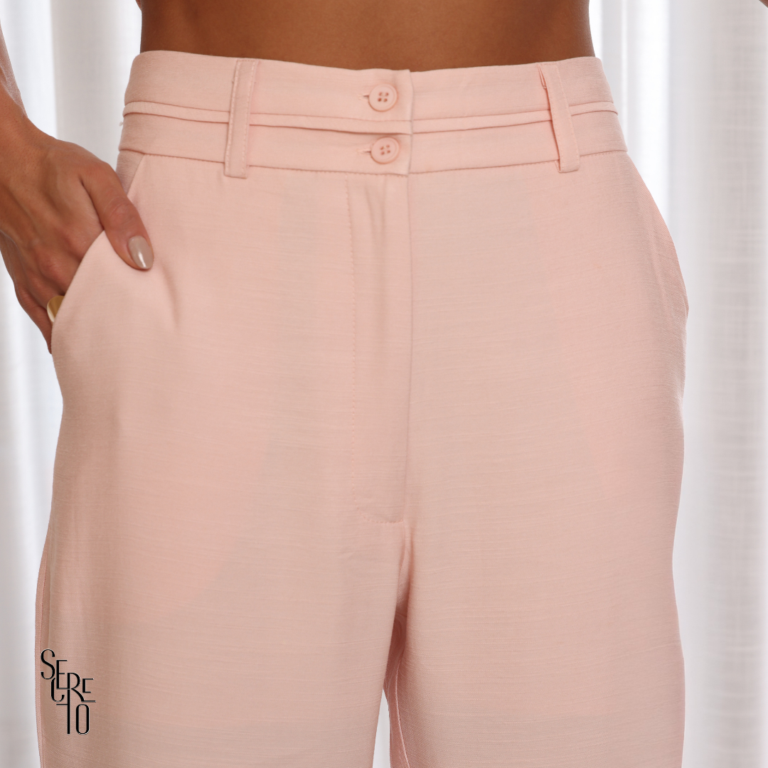 Calça Alfaiataria Cora Rosa