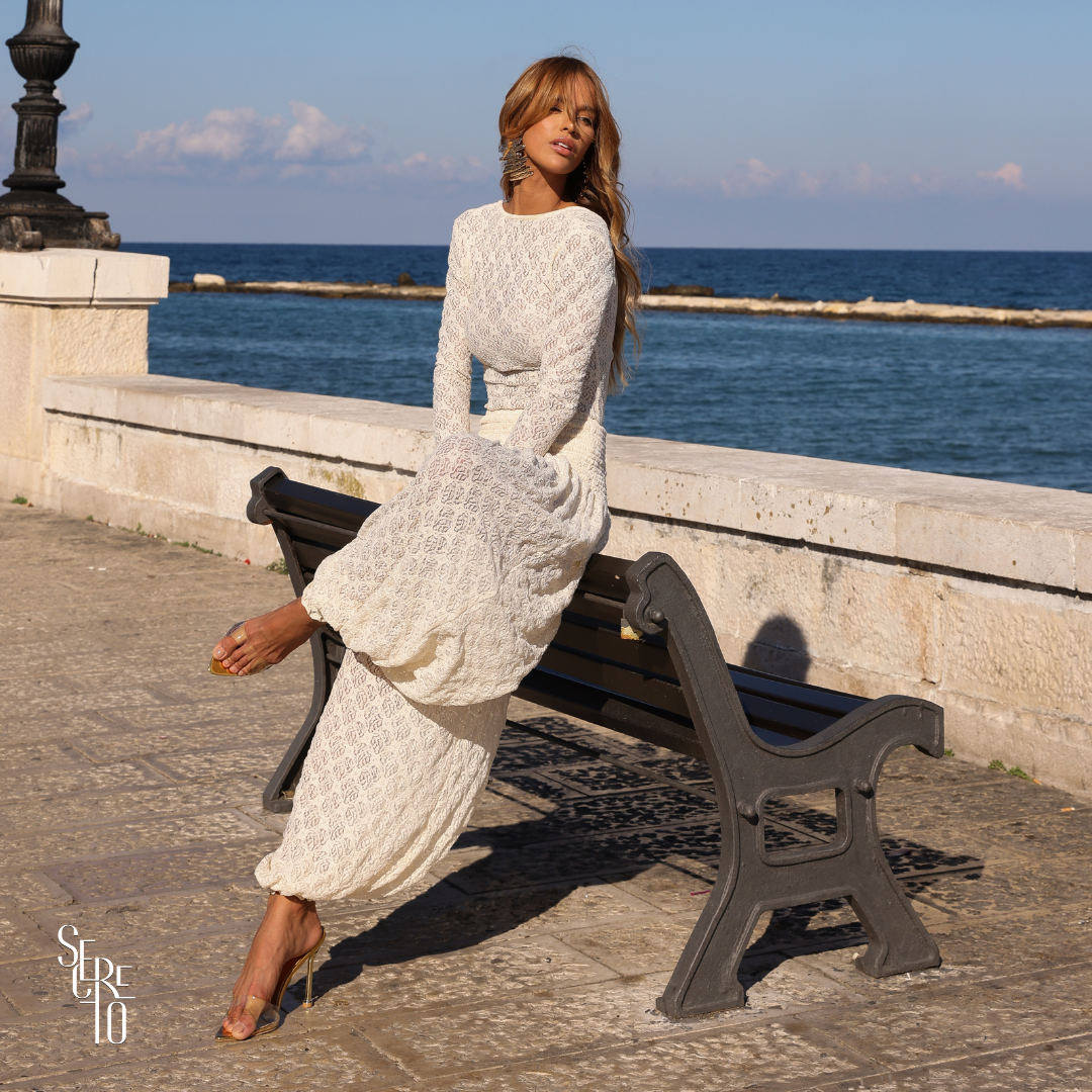 Conjunto Aladim Renda Rayssa Off White