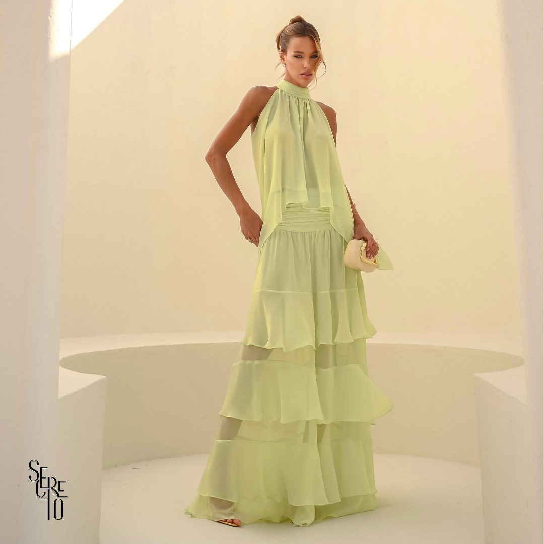 Conjunto Babado Odette Verde