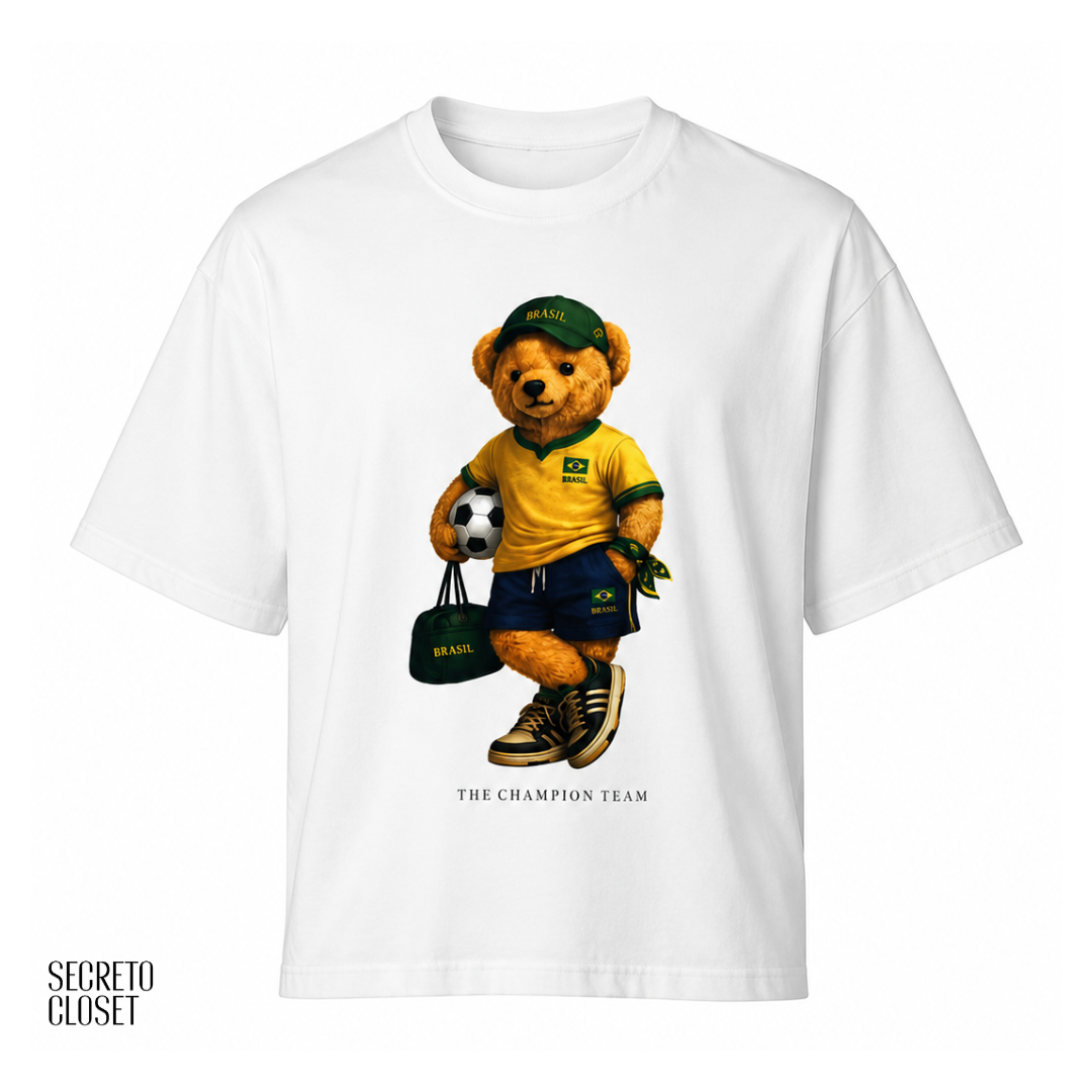 T-shirt Urso Pamella Branco