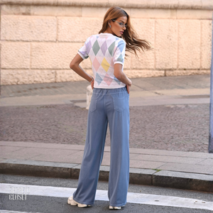 Blusa Polo Argyle Pietra Branco