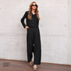 Conjunto Camisa e Calça Linho Alíciah Preto