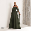 Vestido Longo Tqc Cauda Moana Verde Militar