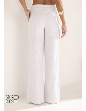 Conjunto Blazer e Calça Linho Milane Branco