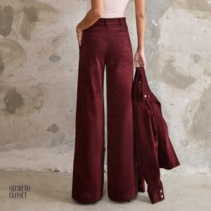 Calça Cotelê Maitê Vinho