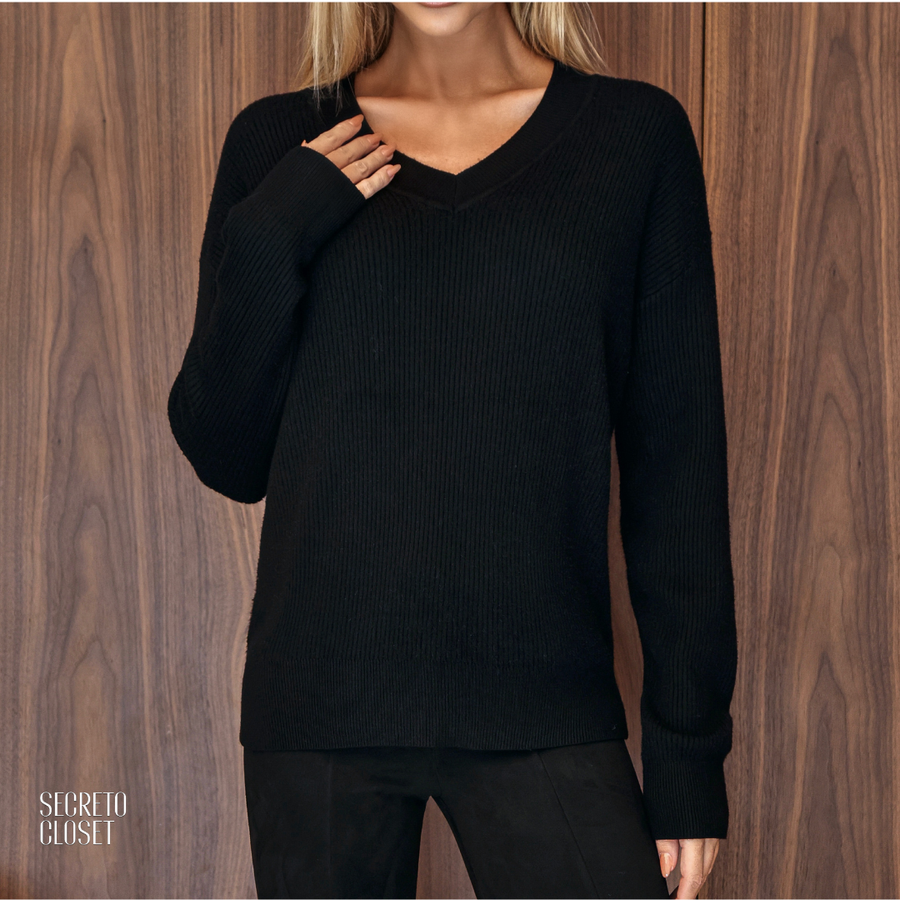 Blusa Interno Fluffy Frieda Preto