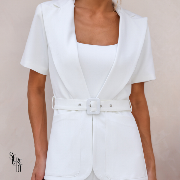 Conjunto Alfaiataria Eliza Branco