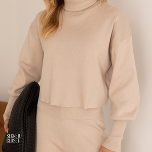 Conjunto Blusa e Calça Modal Nicole Areia