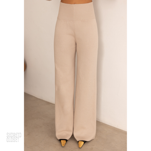 Conjunto Blusa e Calça Modal Nicole Areia