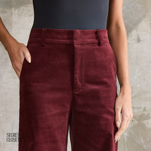 Calça Cotelê Maitê Vinho