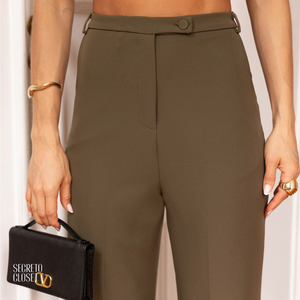 Conjunto Top e Calça Alfaiataria Eulália Verde