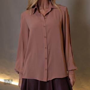 Camisa Manga Aberta Neila Capuccino