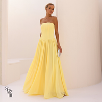 Vestido Barbatana Erica Amarelo
