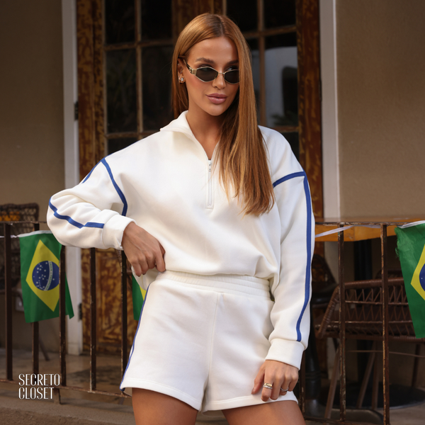 Conjunto Moletom Esportivo Joana Branco