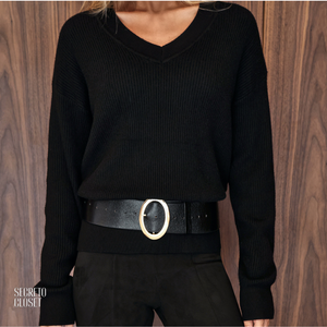 Blusa Interno Fluffy Frieda Preto