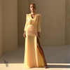 Vestido Longo Pala Franzida Calrisse Camomila