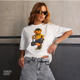 T-shirt Urso Pamella Branco