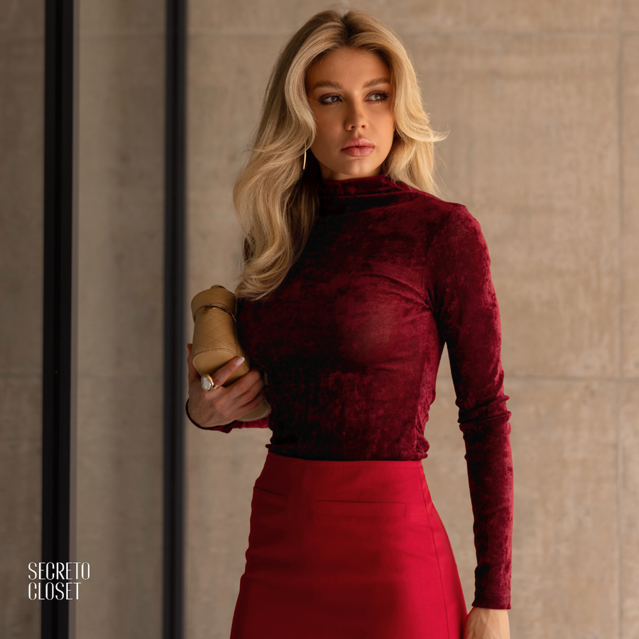 Blusa Cacharrel Giali Marsala