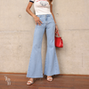 Calça Jeans Flare Livia Azul Claro