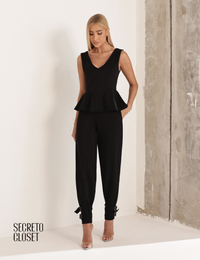 Conjunto Blusa e Calça Montaria Grasi Preto