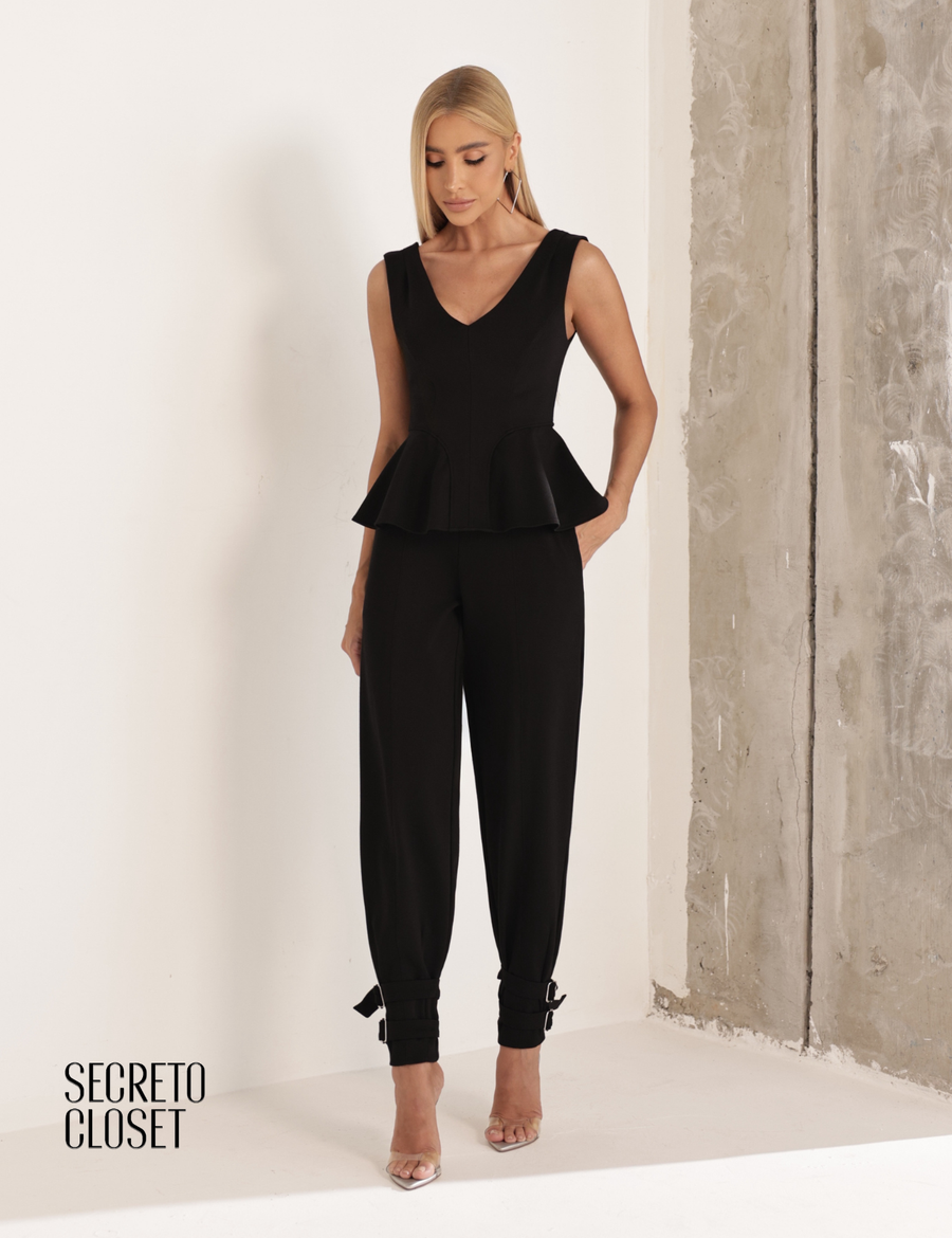 Conjunto Blusa e Calça Montaria Grasi Preto