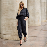 Conjunto Blusa e Calça Jogger Ingrid Preto