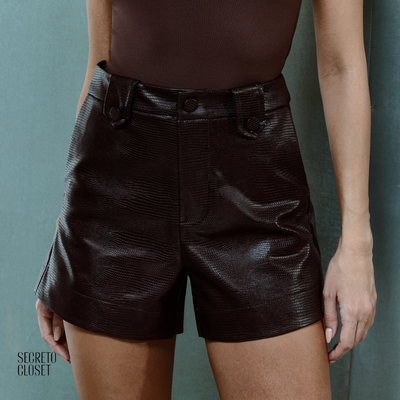 Short Courino Croco Roberta Café