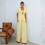 Conjunto Alfaiataria Eliza Camomila