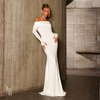 Vestido Longo Ombro a Ombro Oriane Branco