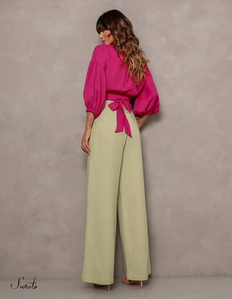 Calça Venice Pantalona Verde