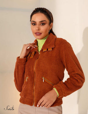 Jaqueta Teddy Bear Caramelo