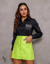 Camisa London Botões Preta