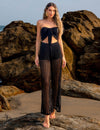 Conjunto Cropped Calça Tricotado Lila Preto