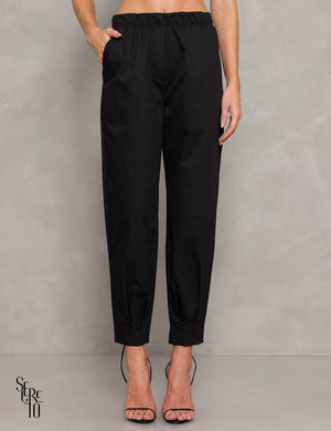 Conjunto Calça e Cropped Gina Preto