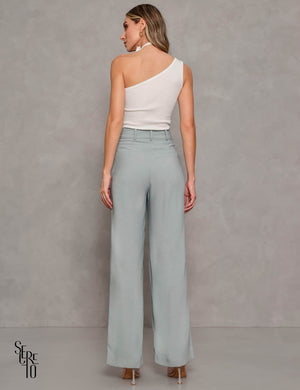 Calça Wide Leg Eloá Azul Celeste