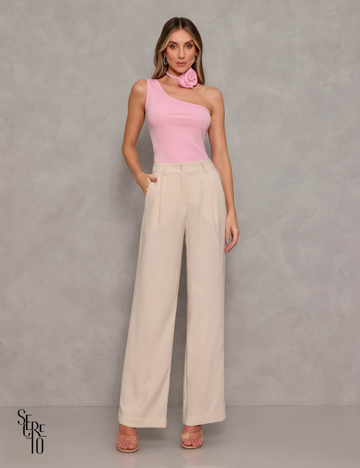 Calça Wide Leg Eloá Creme