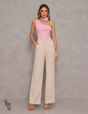 Calça Wide Leg Eloá Creme