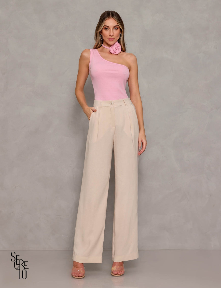 Calça Wide Leg Eloá Creme